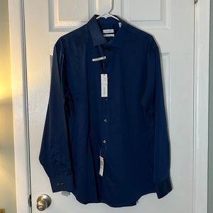 Calvin Klein Regular Fit Steel+ Men’s Dress Shirt 16 1/2 34/35 L